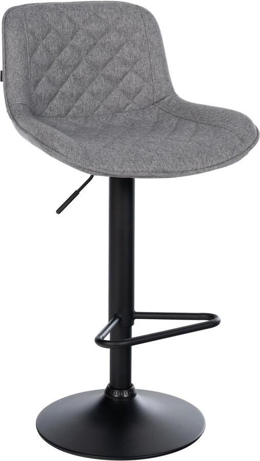 Barstoel Keukenstoel 360° draai verstelbare hoogte comfortabele zit Kunstleer Fluweel