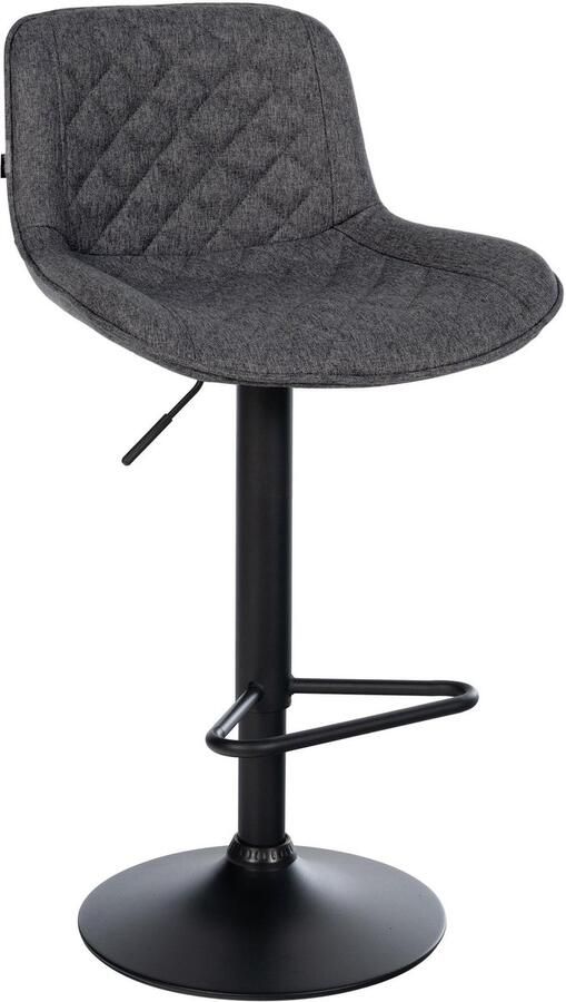 Barstoel Keukenstoel 360° draai verstelbare hoogte comfortabele zit Kunstleer Fluweel