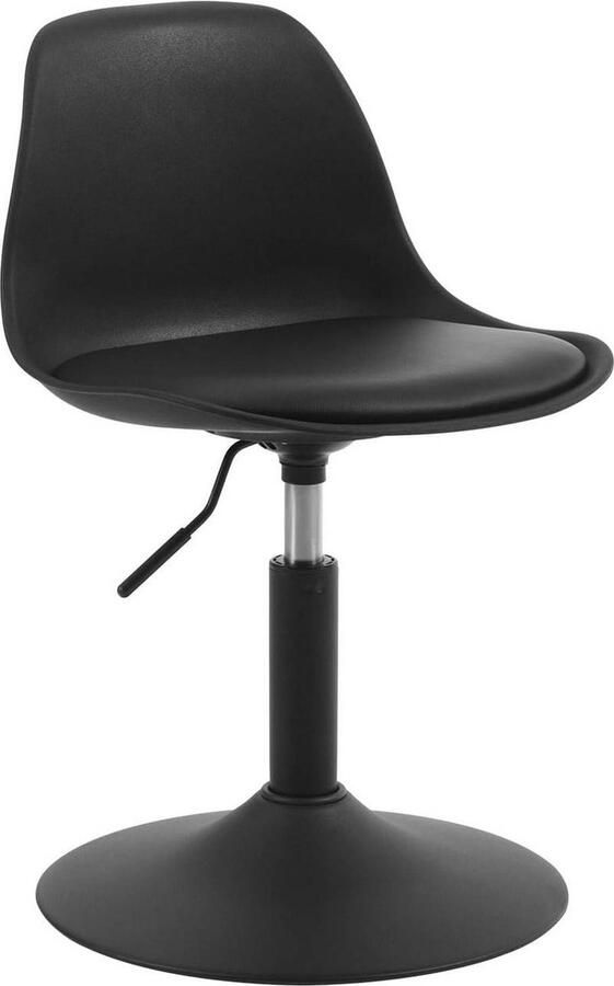 Rootz Living Rootz Barstoel Krukset Draaibare zitting Verstelbare hoogte PU-materiaal Elegant ontwerp 41 cm x 61-73 cm x 39 cm