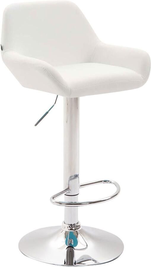 Barstoel Kunstleer Kruk 360° Draaibare Zitting Hoogte Verstelbaar