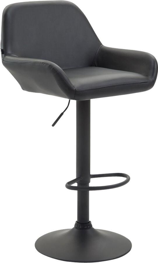 Barstoel Kunstleer Kruk 360° Draaibare Zitting Hoogte Verstelbaar