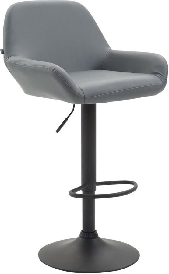 Barstoel Kunstleer Kruk 360° Draaibare Zitting Hoogte Verstelbaar
