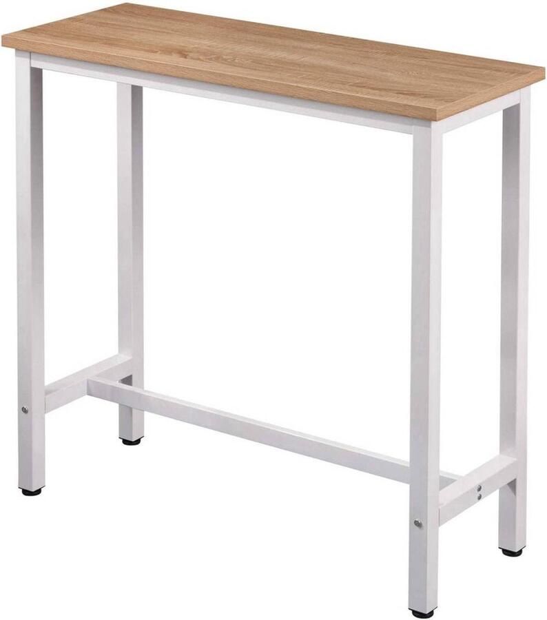 Bartafel Binnen & Buiten Bistrotafel Keuken Wit Licht Eik 100x40 cm