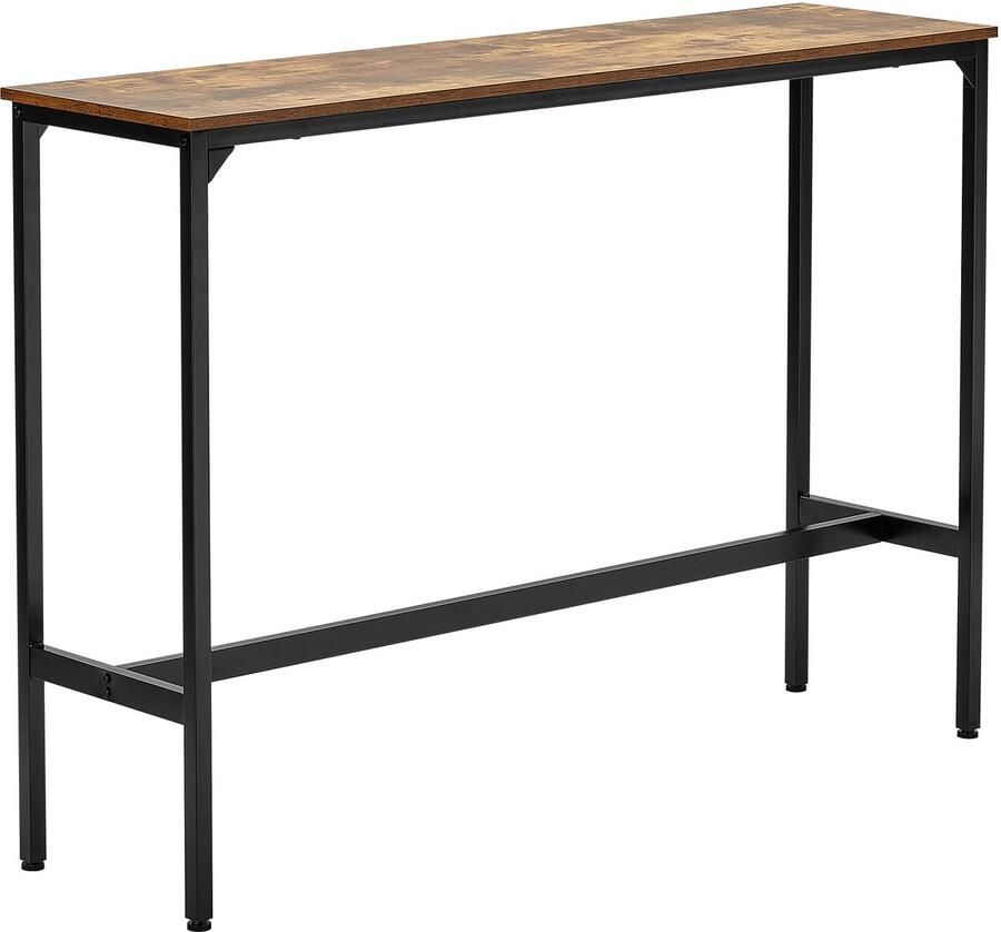 Bartafel Bistrotafel Pubtafel Met Stevig Metalen Frame Smalle & Lange Keukentafel Eettafel (1397 X 381 X 991mm) Veelzijdige Tafel Voor Woonkamers Feestjes Pubs Eetkamers En CaféS