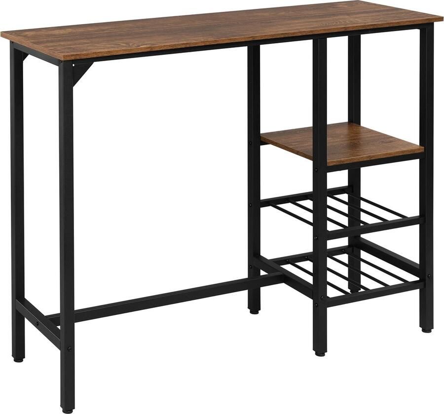Bartafel Hoge Tafel Voor Keuken & Bar Bartafels Tafels Bruin Industrieel
