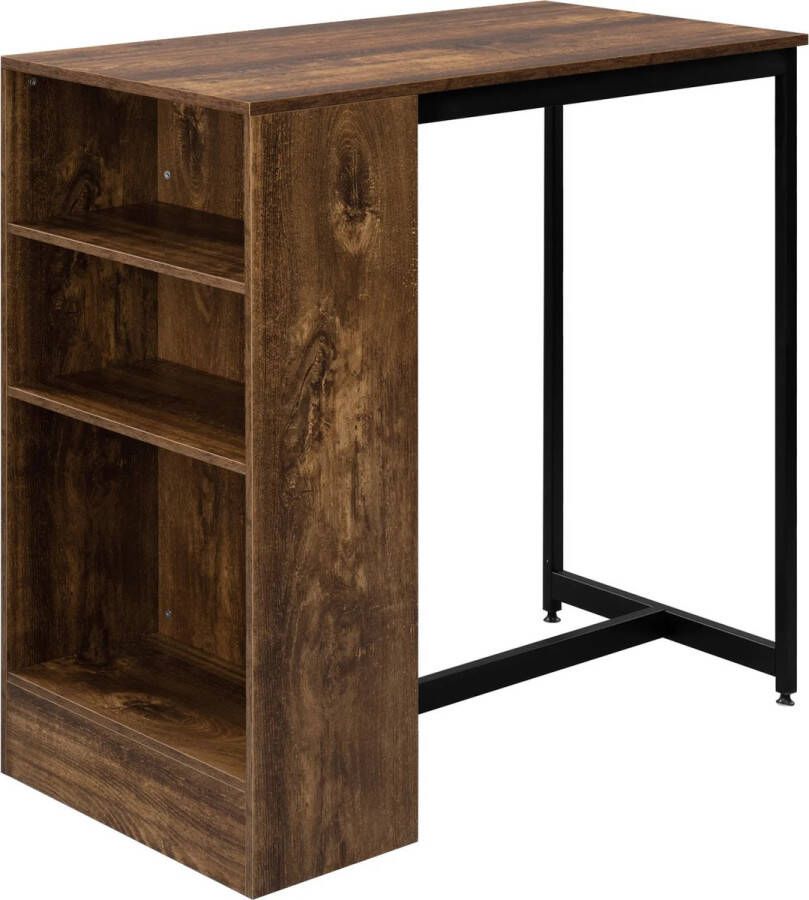 Bartafel Hoge Tafel Voor Keuken & Bar Bartafels Tafels Donker bruin