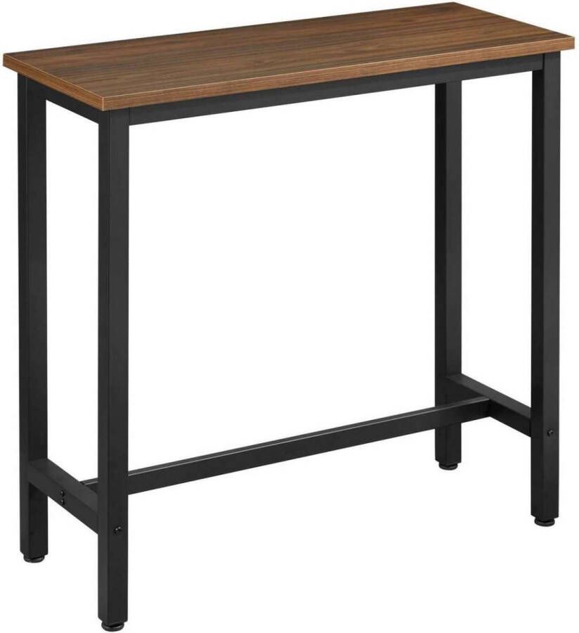 Bartafel voor Binnen & Buiten Keukentafel Bistrotafel Bartafels 100x40x100 cm Donker Beuk Zwart