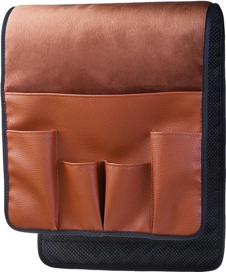 BASELIFE Ruimtebesparende bank stoel armleuning organizer tijdschriftenrek gedrapeerd over bank fauteuil armleuning voor afstandsbediening mobiele telefoon boek potlood (GEBRAN)