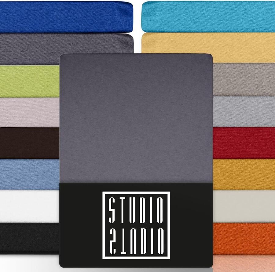 Basic jersey hoeslaken 120x200 cm gekamd katoen perfect voor boxspring