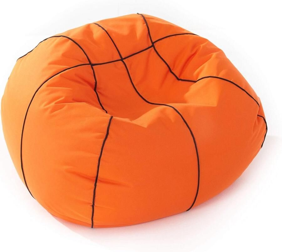 Basketbal Zitzak XXL (110 x 60 cm) Wasbare Duurzame Stoel met EPS-vulling