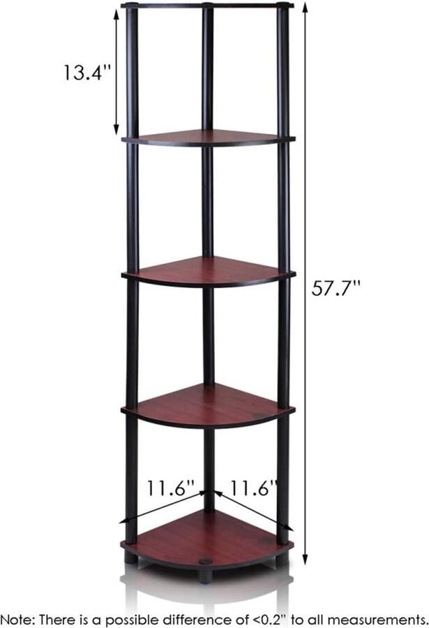Bastix Multifunctioneel hoekrek 5 planken