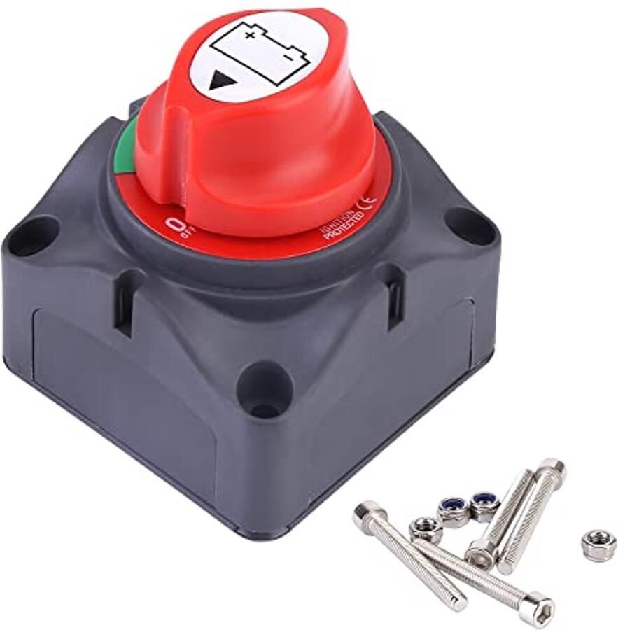 Batterijschakelaar 12 V batterij-isolatorschakelaar Hoofdschakelaar 300 A aan-uit-schakelaar voor motorfiets auto vrachtwagen boot jacht caravan auto