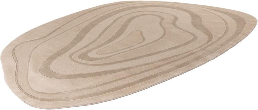 Batucci Vloerkleed Modern Organische Vormen Beige 3D-effect Comfortabel en Onderhoudsvriendelijk - Foto 2