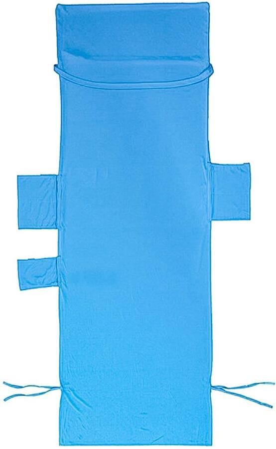 Beach Chair Cover Towel Deck Chair Towel Blue Beach Towel With Bag Summer Vacation Accessories For Sun Lounger Pool Quick Drying Travel Towel (210x75cm)