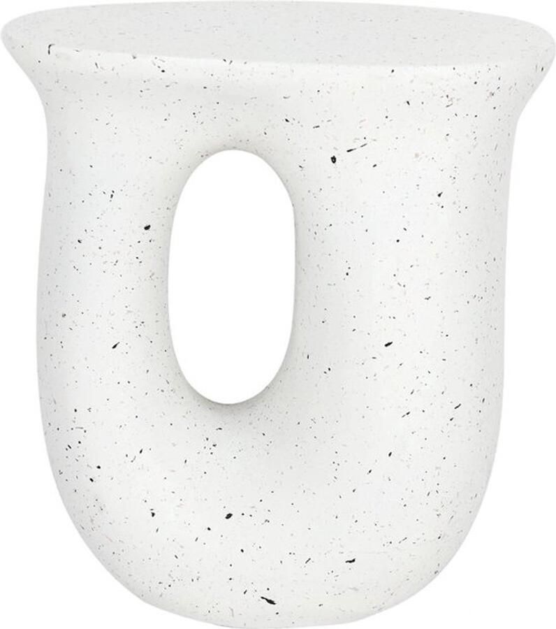 Bealive Bijzettafel Nachtkastje Modern design Creme gekleurd 100% Lichtgewicht Beton Hand gemaakt 42 x 33 x 45 cm