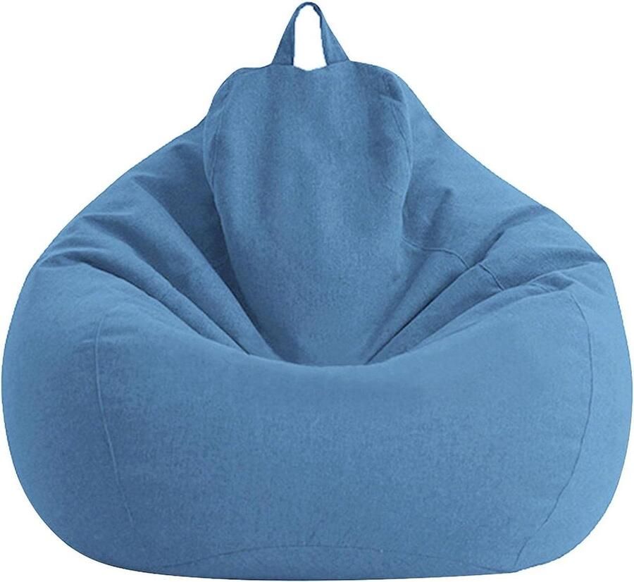 Zitzakstoelhoes zonder vulling 100 x 120 cm met rits Stevige zitzak voor volwassenen kinderen en tieners