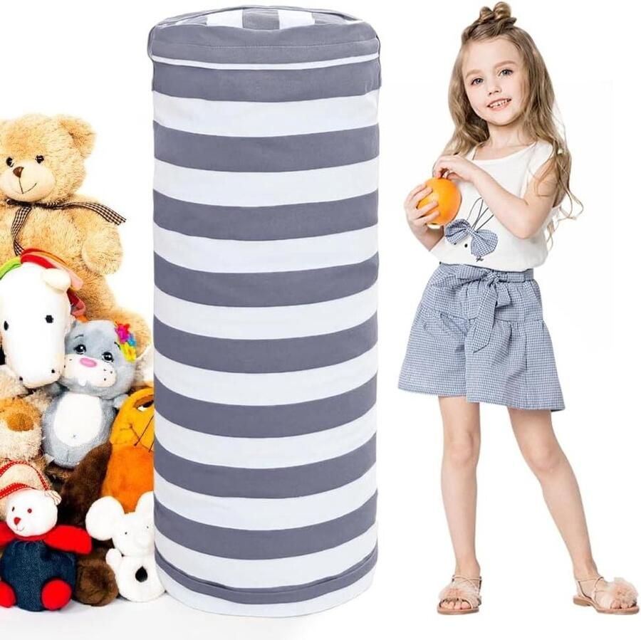Stuffed Animal Storage Toy Kids Large Stuffable Bean Bag for Organizing Toy Storage
