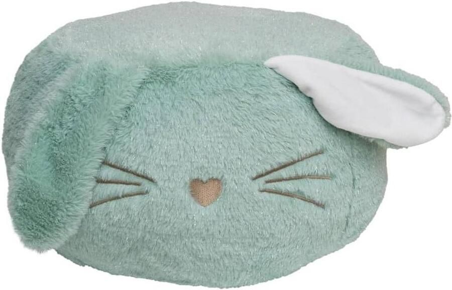 Bean bag with cat ears green glitter for children's room (1-4 years) Made in France Comfort & freedom of movement 16671