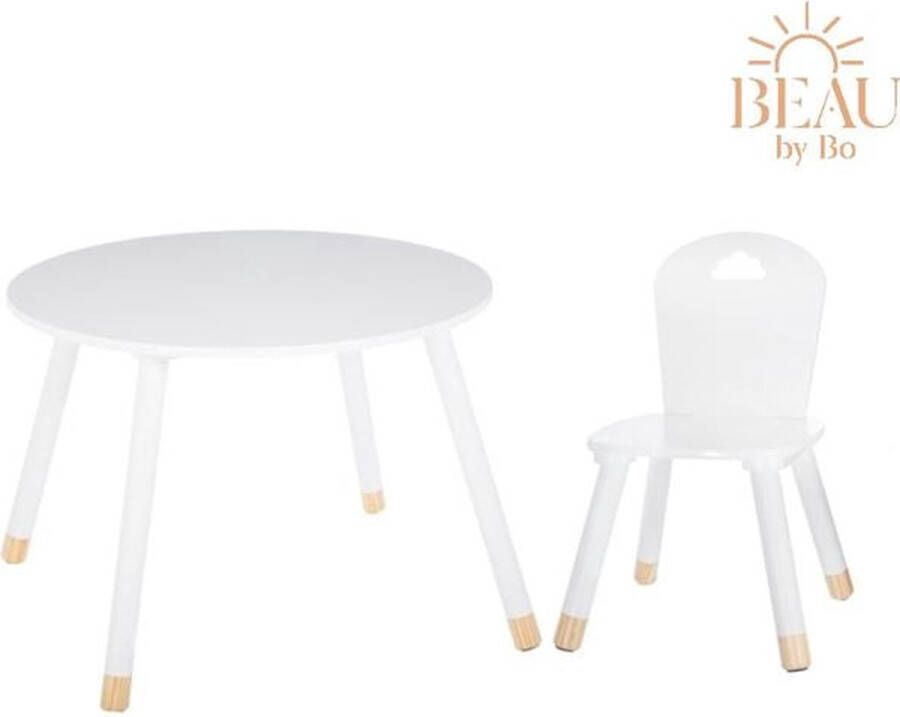 Atmosphera BEAU by Bo Kindertafel en Kinderstoel Hout Wit