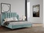 Bed 160 x 200 cm met gebogen hoofdbord Fluweel Watergroen CAMILLA II L 172 cm x H 128 cm x D 215 cm - Thumbnail 2