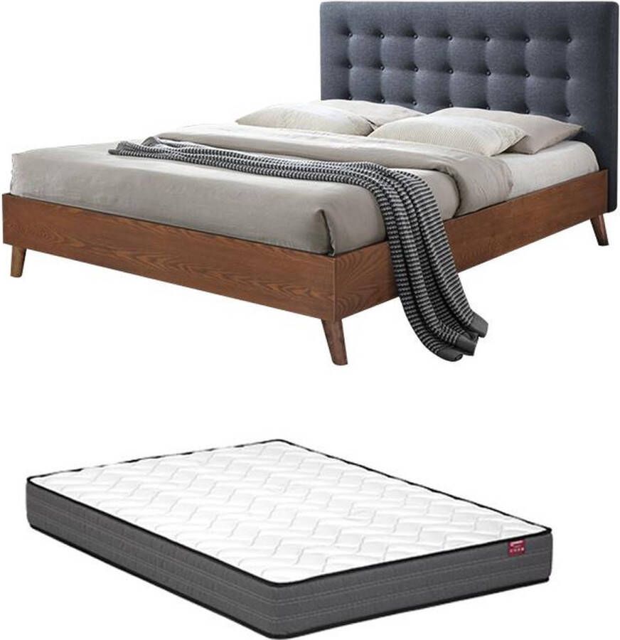 Vente-unique Bed FRANCESCO 1001979 L 146 cm x H 111 cm x D 201 cm