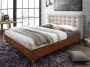 Bed FRANCESCO hoofdeinde gestoffeerd beige 140 x 190 cm L 146 cm x H 111 cm x D 201 cm - Thumbnail 3