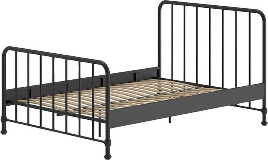 Bed Jay Zwart Metaal 140x200cm Hoogte 110 cm