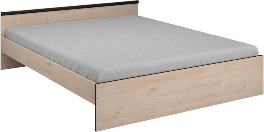 Vente-unique Bed met opbergruimte 160 x 200 cm 2 laden en 1 nis naturel PABLO L 166 cm x H 59 cm x D 203 cm - Foto 2