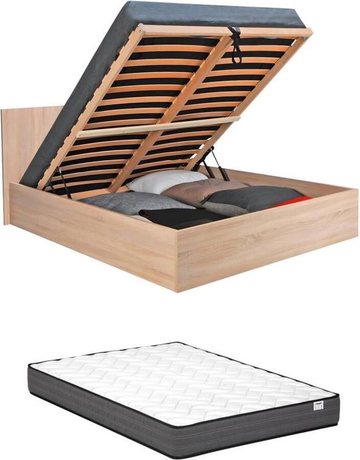 Vente-unique Loungeset in polypropyleen: 2 lage stapelbare fauteuils en één salontafel Rood SESEH van MYLIA L 206.4 cm x H 87.5 cm x D 175 cm