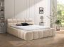 Bed met opbergruimte 180 x 200 cm Stof Beige FORVIK L 224 cm x H 95 cm x D 255 cm - Thumbnail 1