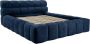 Bed met opbergruimte 180 x 200 cm Stof Donkerblauw FORVIK L 224 cm x H 95 cm x D 255 cm - Thumbnail 2