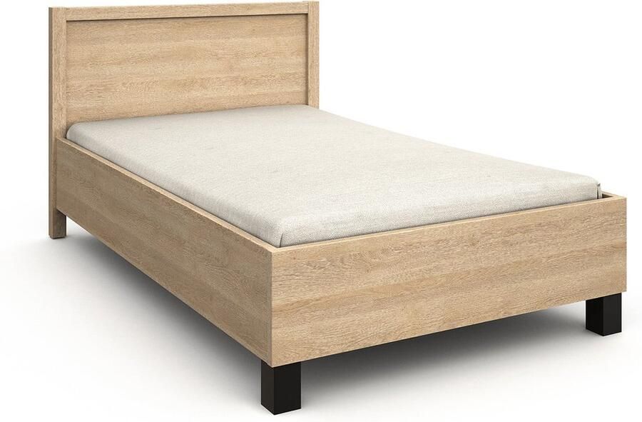Bed Yumi Eiken 120x200cm Hoogte 98 cm