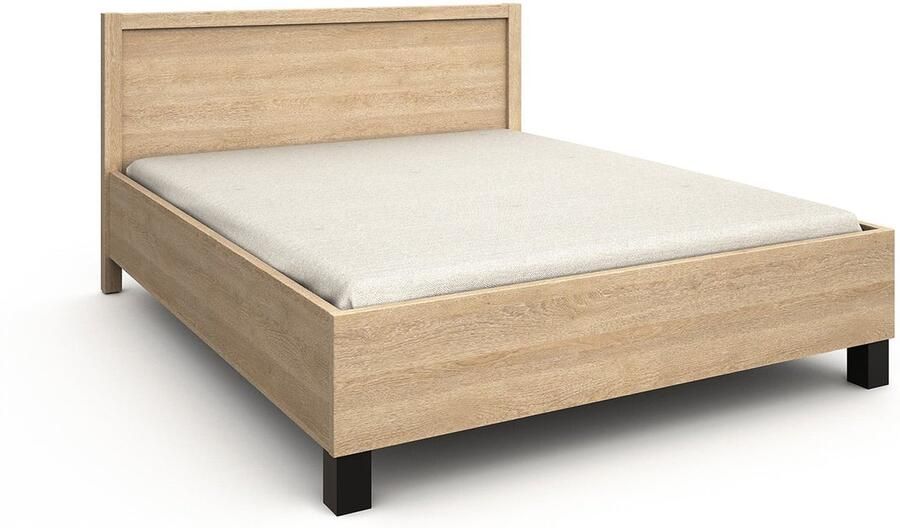 Bed Yumi Eiken 160x200cm Hoogte 98 cm