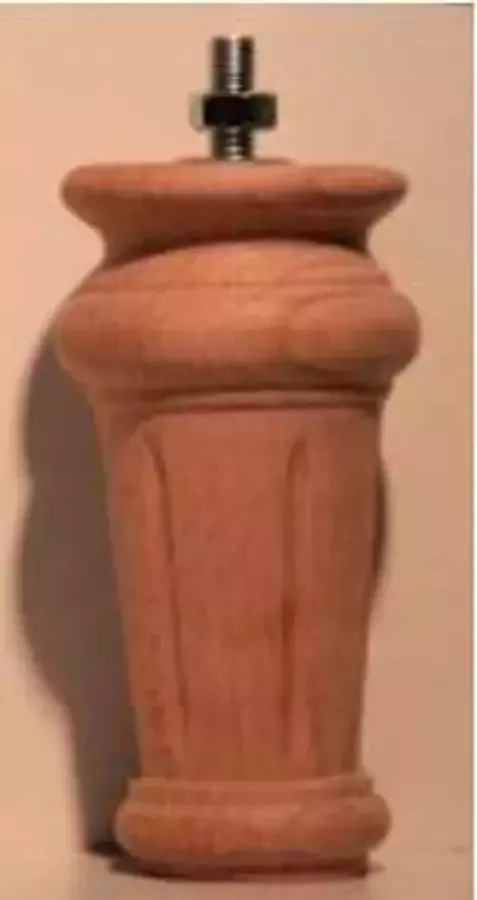 Bed bank poot 11cm hoog diam 60mm Beuken