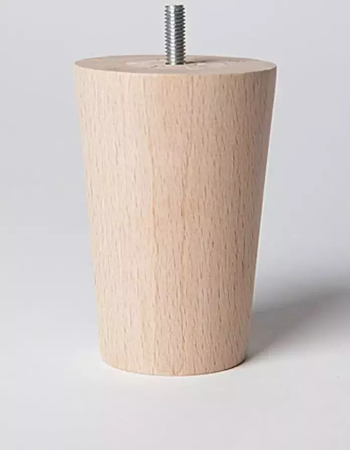 Bed bank poot 8cm hoog diam 5 5cm Beuken