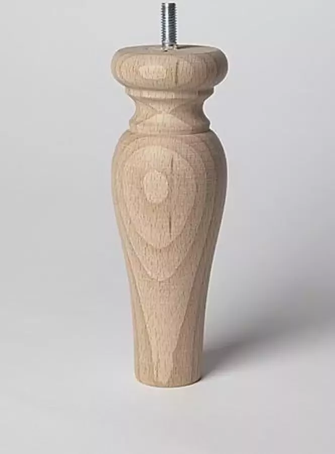 Bed bank poot hoog 16cm diam.5 cm Beuken