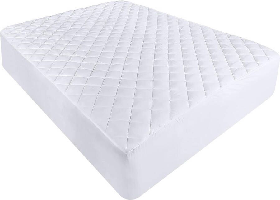 Beddengoed gewatteerde elastische matrastopper matrasbeschermer voor matras van maximaal 20 cm dik niet waterdicht afmetingen kinderbed 70 x 140 cm