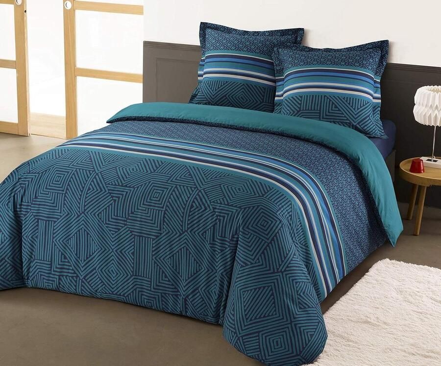 Beddengoed set dekbedovertrek 240 x 220 cm 2 kussenslopen tweepersoonsbed 100% katoen dekbedovertrek 240 x 220 katoenen