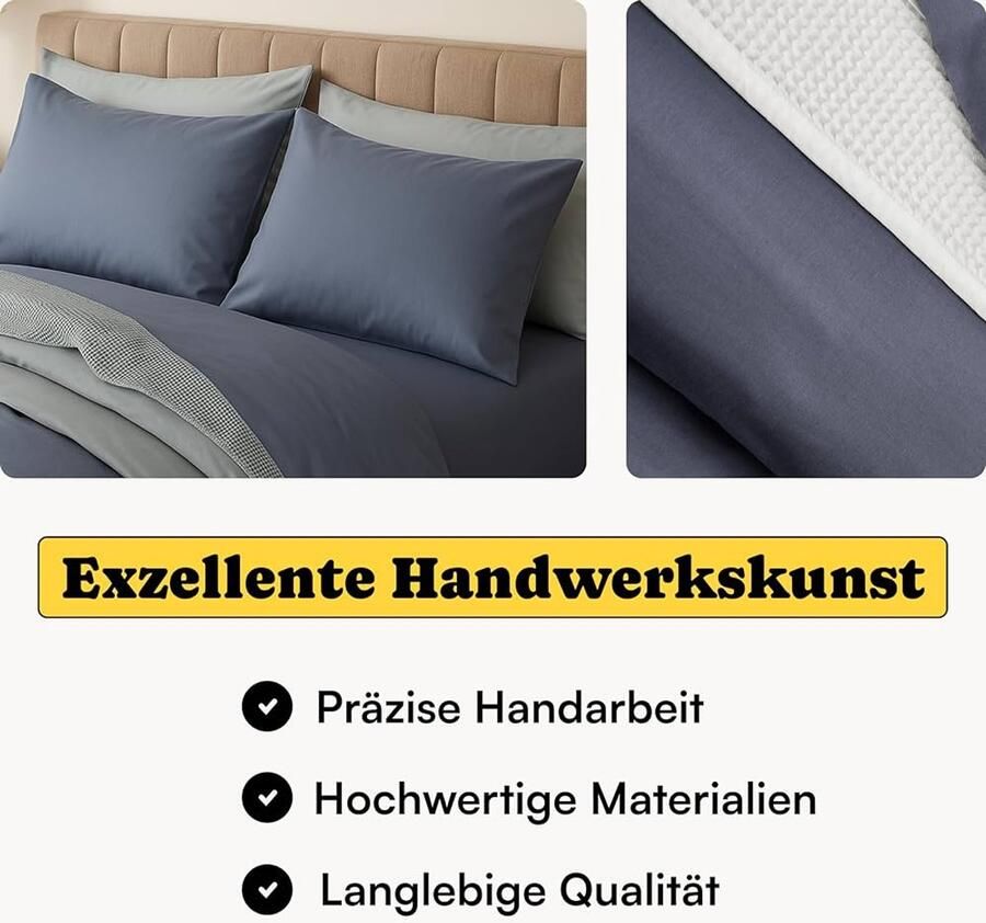 Beddengoedset van biologisch katoen luxe comfort 200 x 200 cm