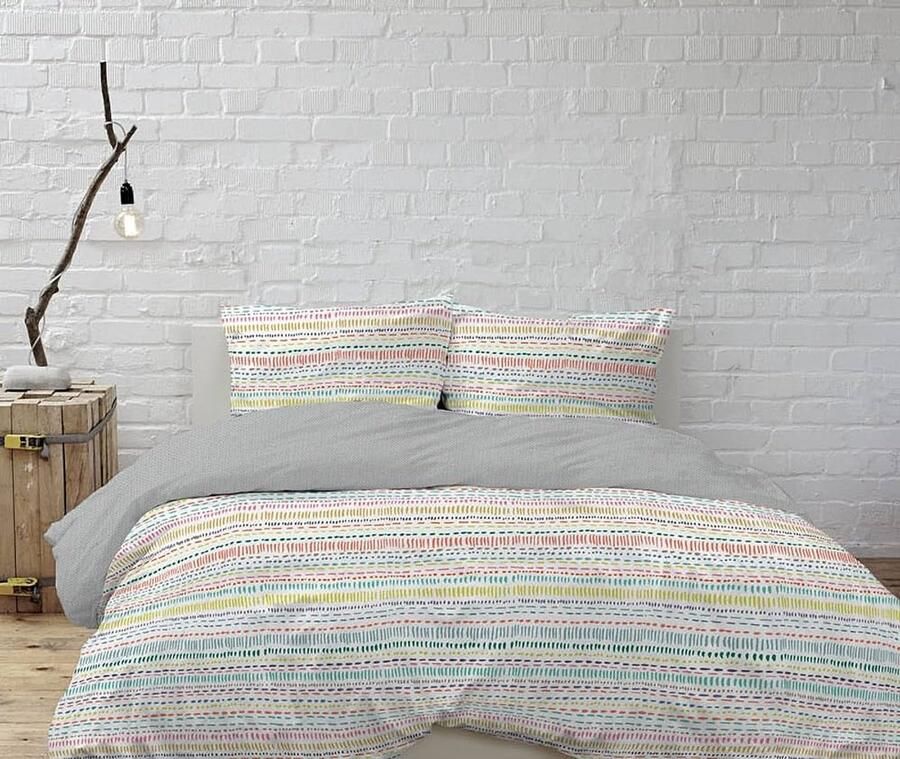 Beddengoedset Watercolor 100% katoen 2 persoons 250x200 cm