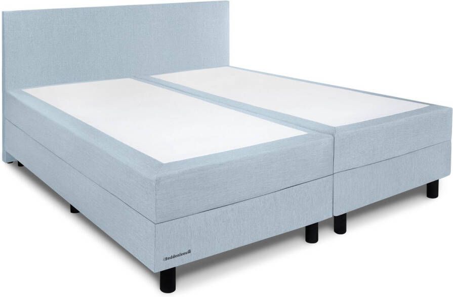 Beddenleeuw Boxspring Bed Isabella 140x200 Incl. Hoofdbord + Matras Blauw