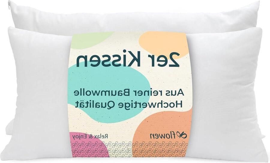 Bedkussens 40x80 om te slapen Standaard vulling Anti-mijt Hypoallergeen Ademend Voor Tweepersoons Eenpersoonsbed Kussensloop van katoen polyester binnenkussen 40x40