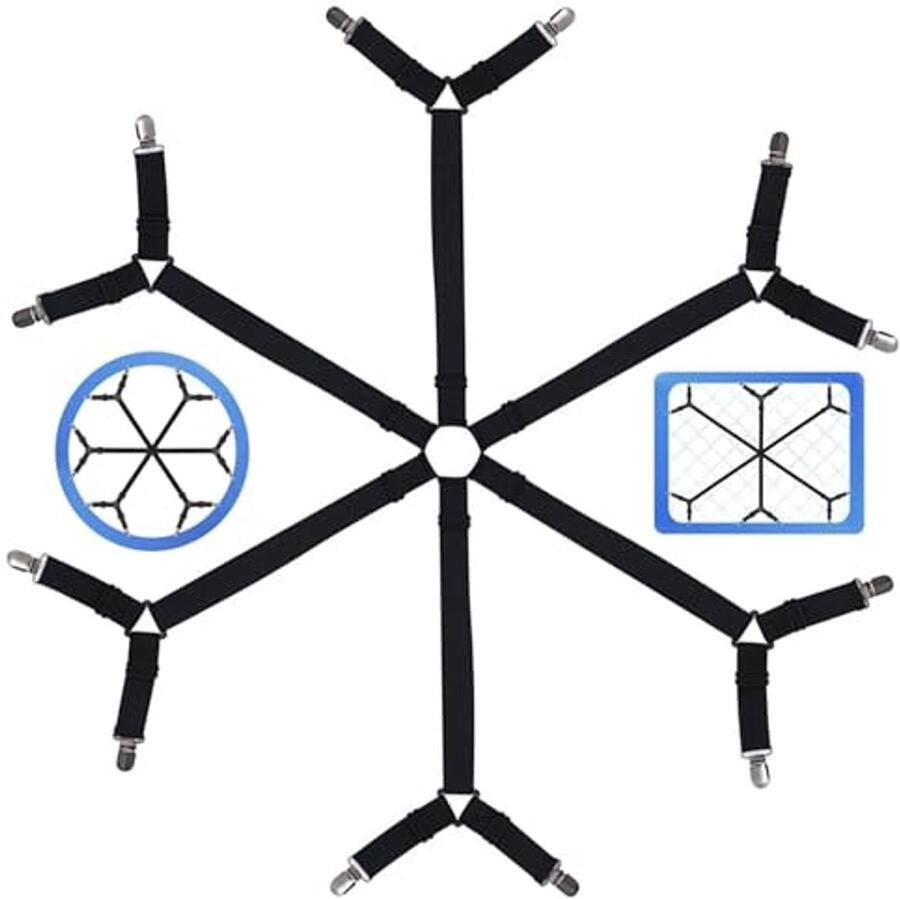 Bedlakclips voor Hoeslakens Verstelbare Klemmen voor Matrassen
