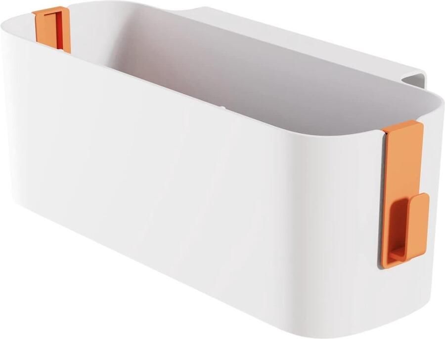 Bedorganizer om op te hangen hangmanden met 2 afneembare haken robuuste nachtkastje caddy voor slaapzaal en kantoor oranje