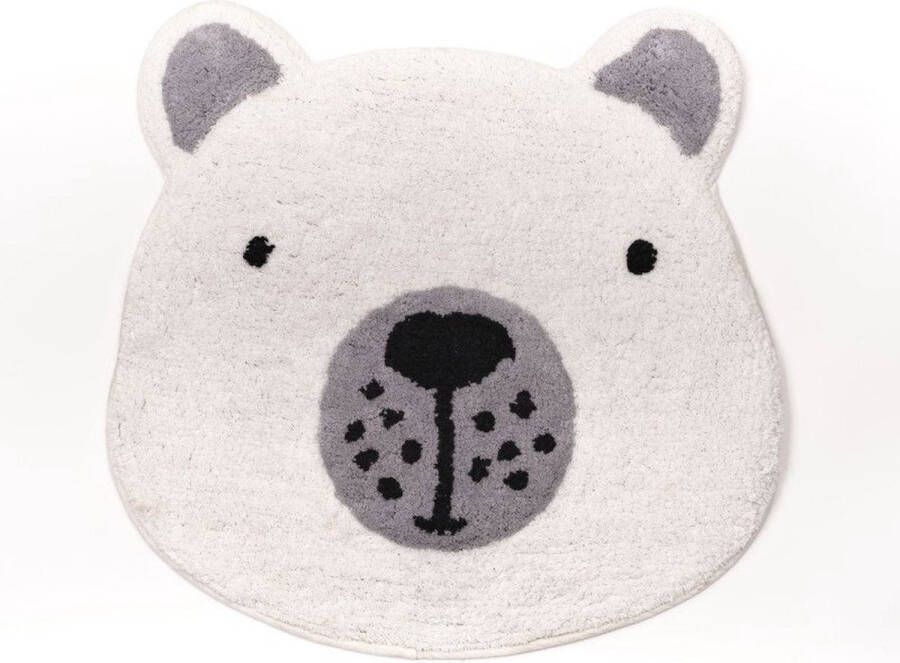 Bedrukt vloerkleedje Kinderen Ijsbeer babykamer