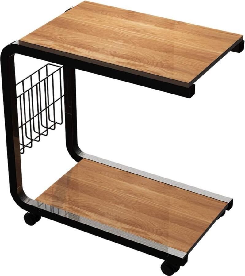 Bedtafeltje met Wielen – Verrijdbaar Bedtafel – Multifunctionele Bedtafel op Wielen