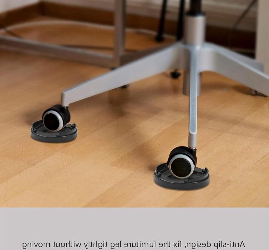 Bedverhogers 8 stuks stapelbaar rond ontwerp meerdere sleuven antislip meubelverhogers sofa tafel bank stoel hoogte 15 cm zwart. furniture risers