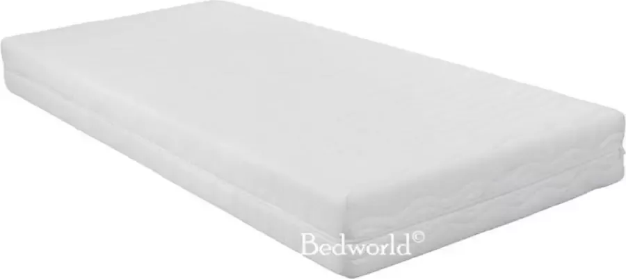 Bedworld Collection Bedworld Matras 120x190 cm Matrashoes met rits Koudschuim Gemiddeld Ligcomfort Twijfelaar - Foto 3