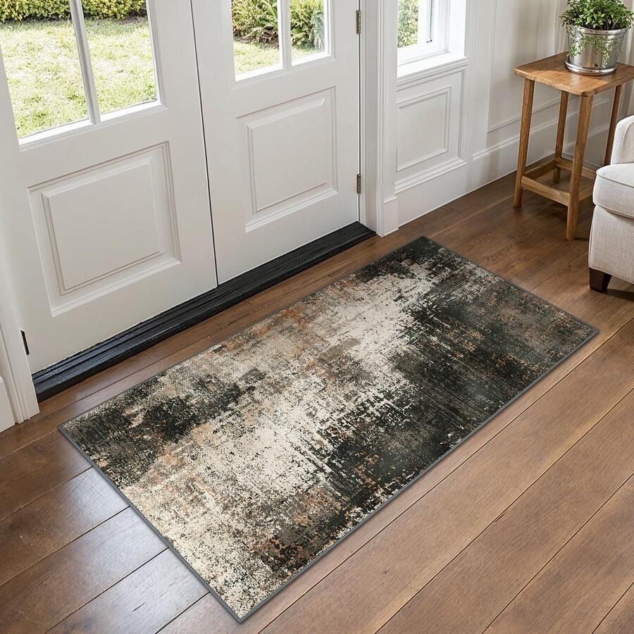 BEIMO wasbaar tapijt woonkamer abstract design tapijt slaapkamer kortpolig grote tapijten antislip zacht voor badkamer eetkamer gang