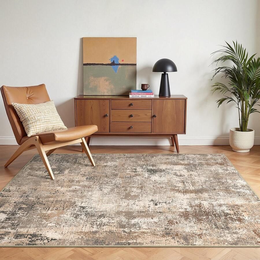 BEIMO wasbaar tapijt woonkamer abstract design tapijt slaapkamer kortpolig grote tapijten antislip zacht voor badkamer eetkamer gang